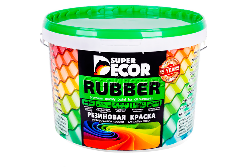 Лучшие резиновые краски для наружных работ. Резиновая краска super Decor Rubber. Краска резиновая Рубер 12 кг. Краска резиновая super Decor Rubber цвета. Краска super Decor Rubber резиновая, акриловая.