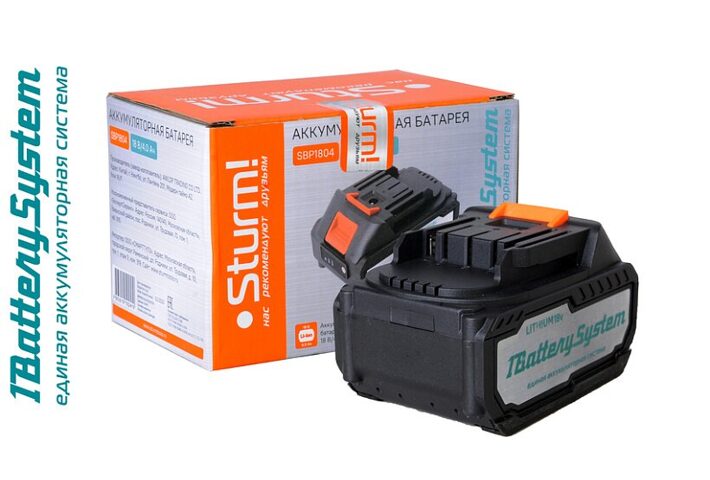 Аккумулятор Sturm SBP1804 1battery system 18V 4Ah