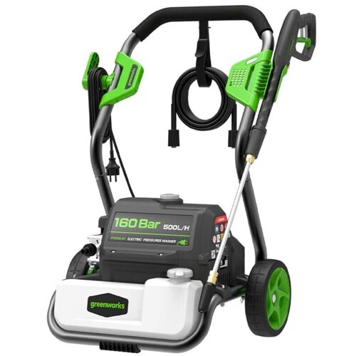Мойка высокого давления эл Greenworks 5106807 2800Вт 140-160 бар 468л/ч 10м шланг
