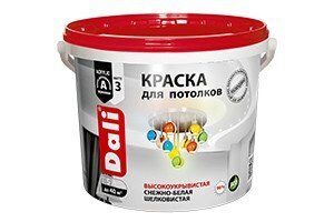 Краска акриловая д/потолков снежно-белая DALI 5л.